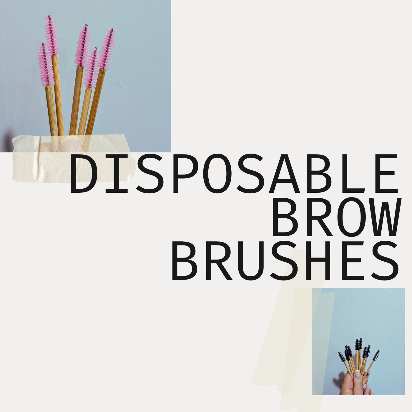 Eco Brow Brushes/Spoolies (disposable)