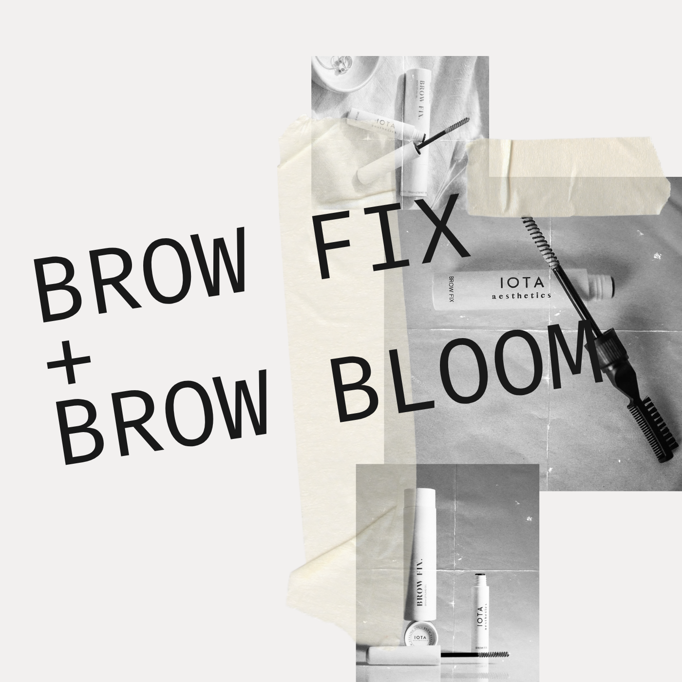 Brow fix + Brow bloom bundle (1 x brow gel, 1x brow serum)