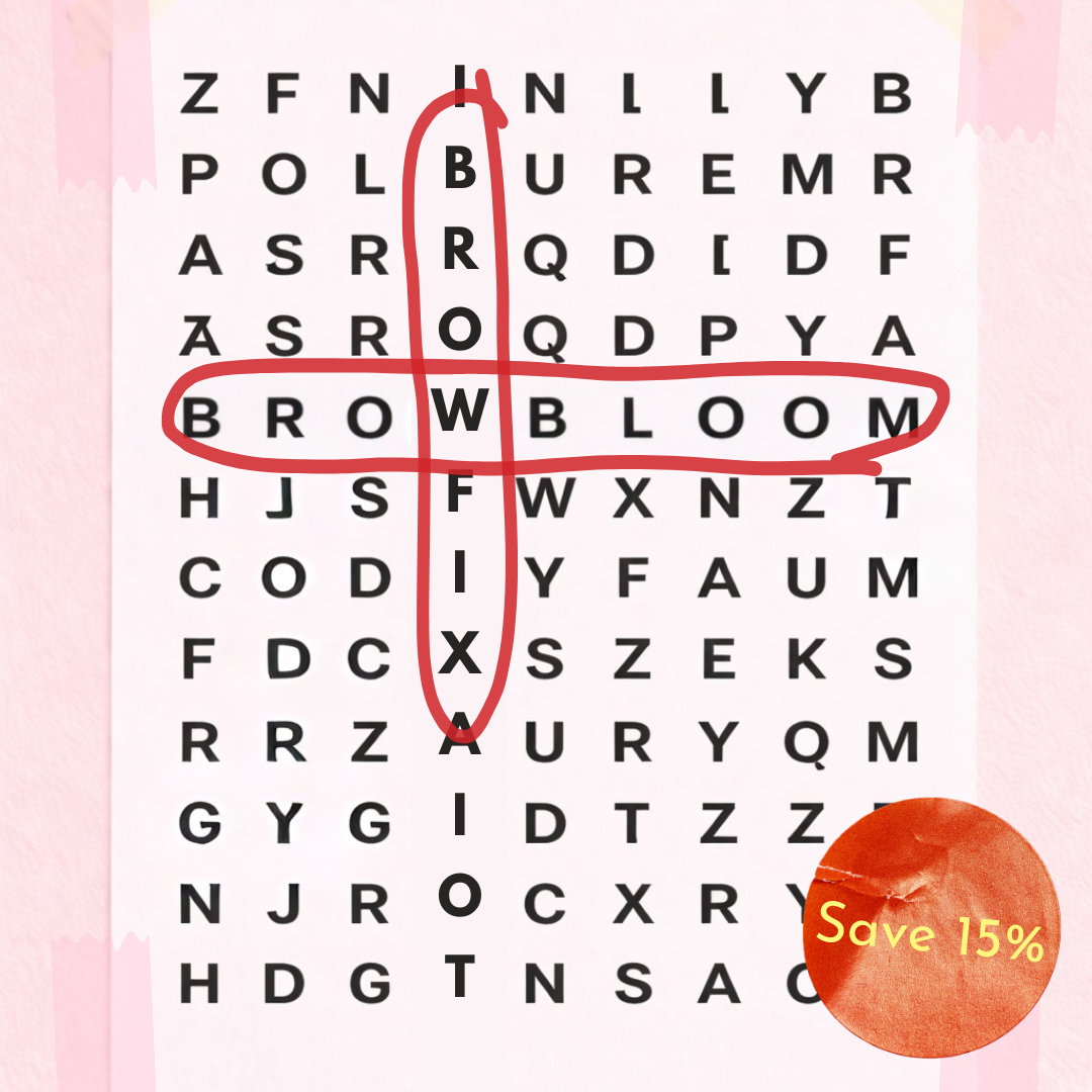 Brow fix + Brow bloom bundle (1 x brow gel, 1x brow serum)