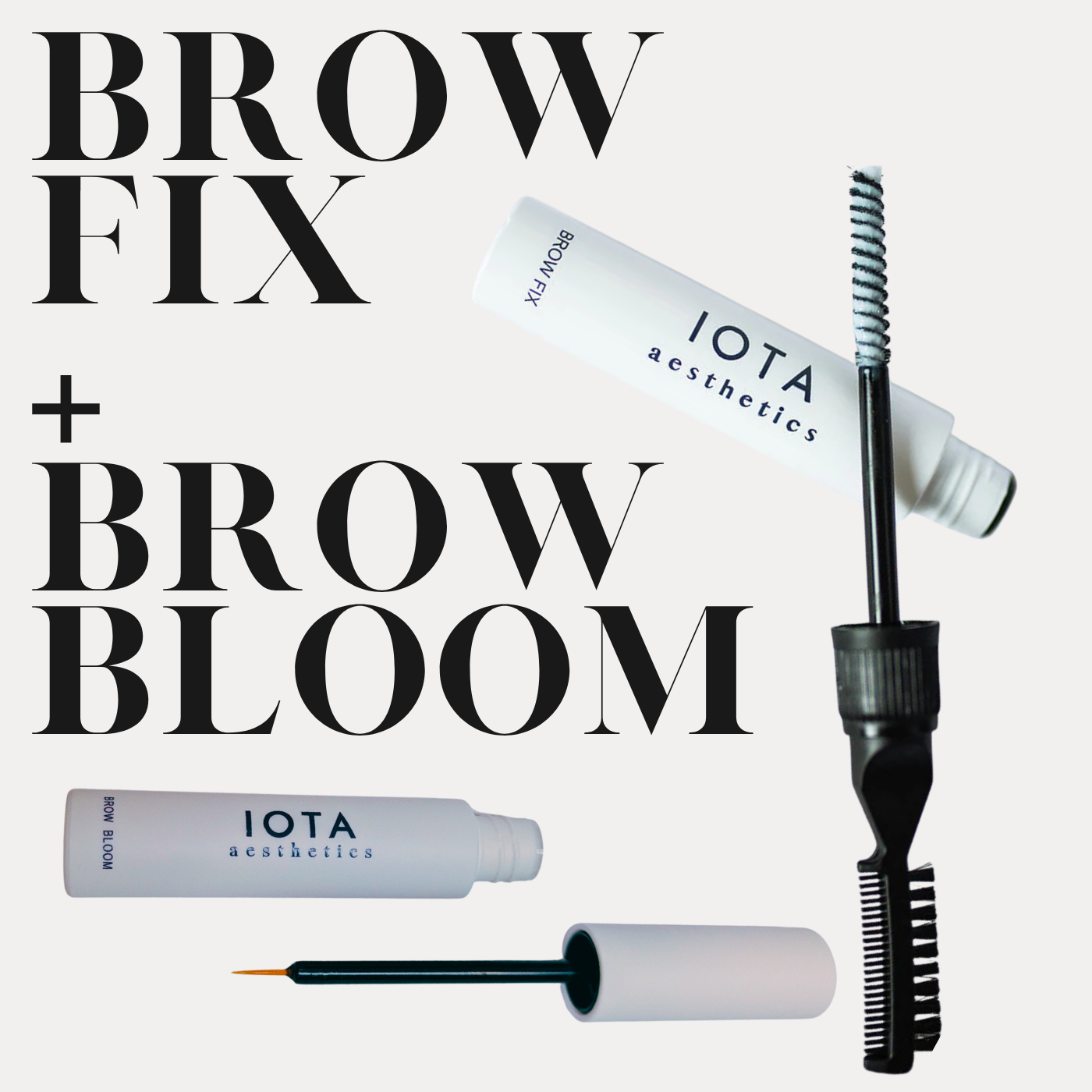 Brow fix + Brow bloom bundle (1 x brow gel, 1x brow serum)